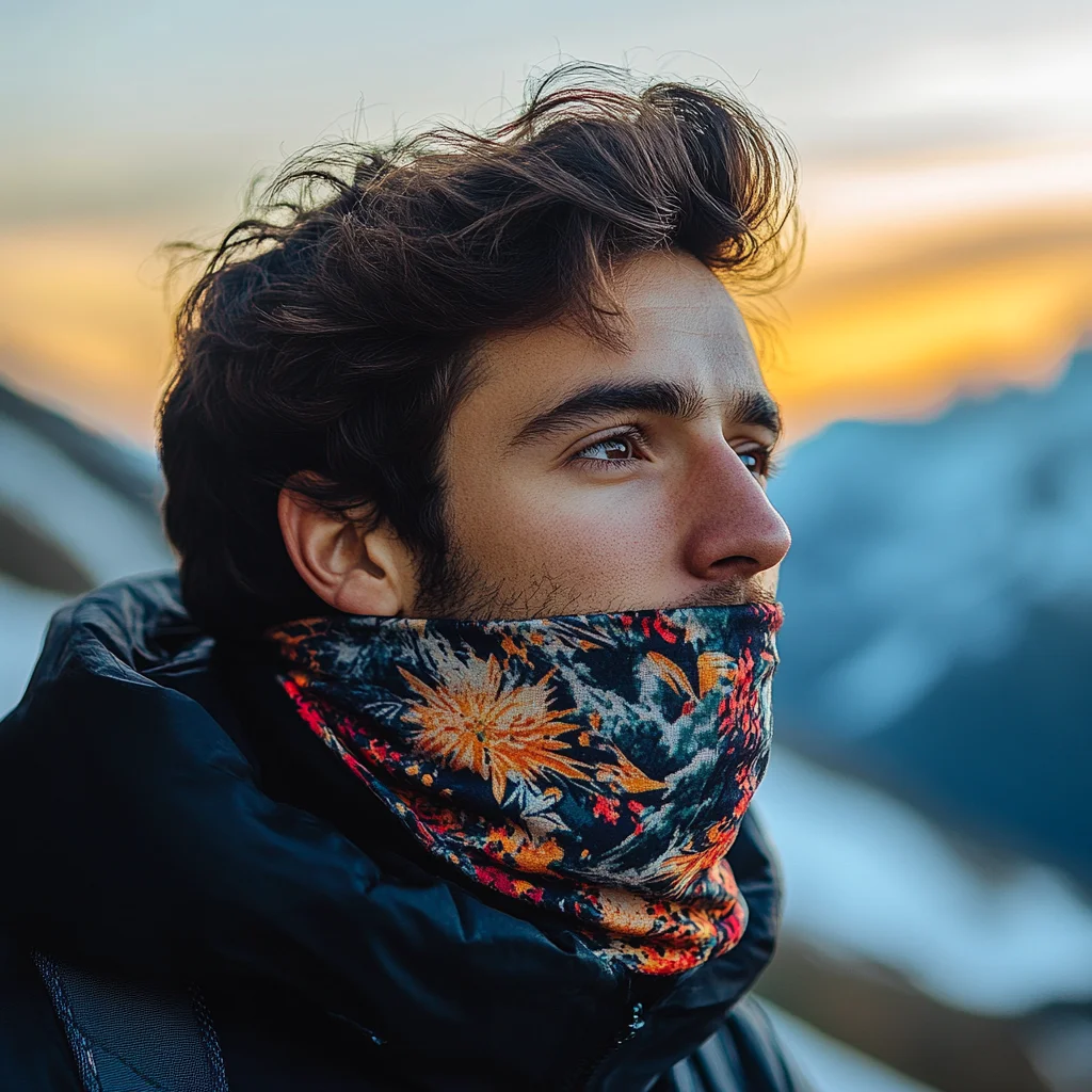 Бесшовный шарф-шарф из трубчатой ткани 130 г/м2