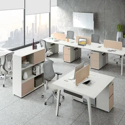 Производитель рабочей станции OEM ODM белый компьютерный стол панель перегородка офисный