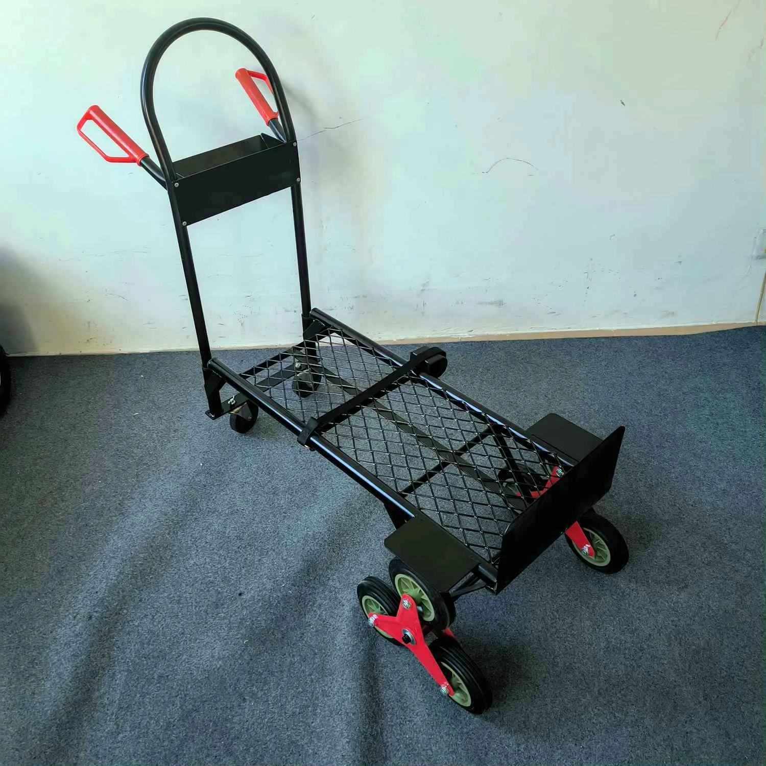 HT1842 Multi-Purpose Cargo Trolley with Four-Wheel Structure Steel ...