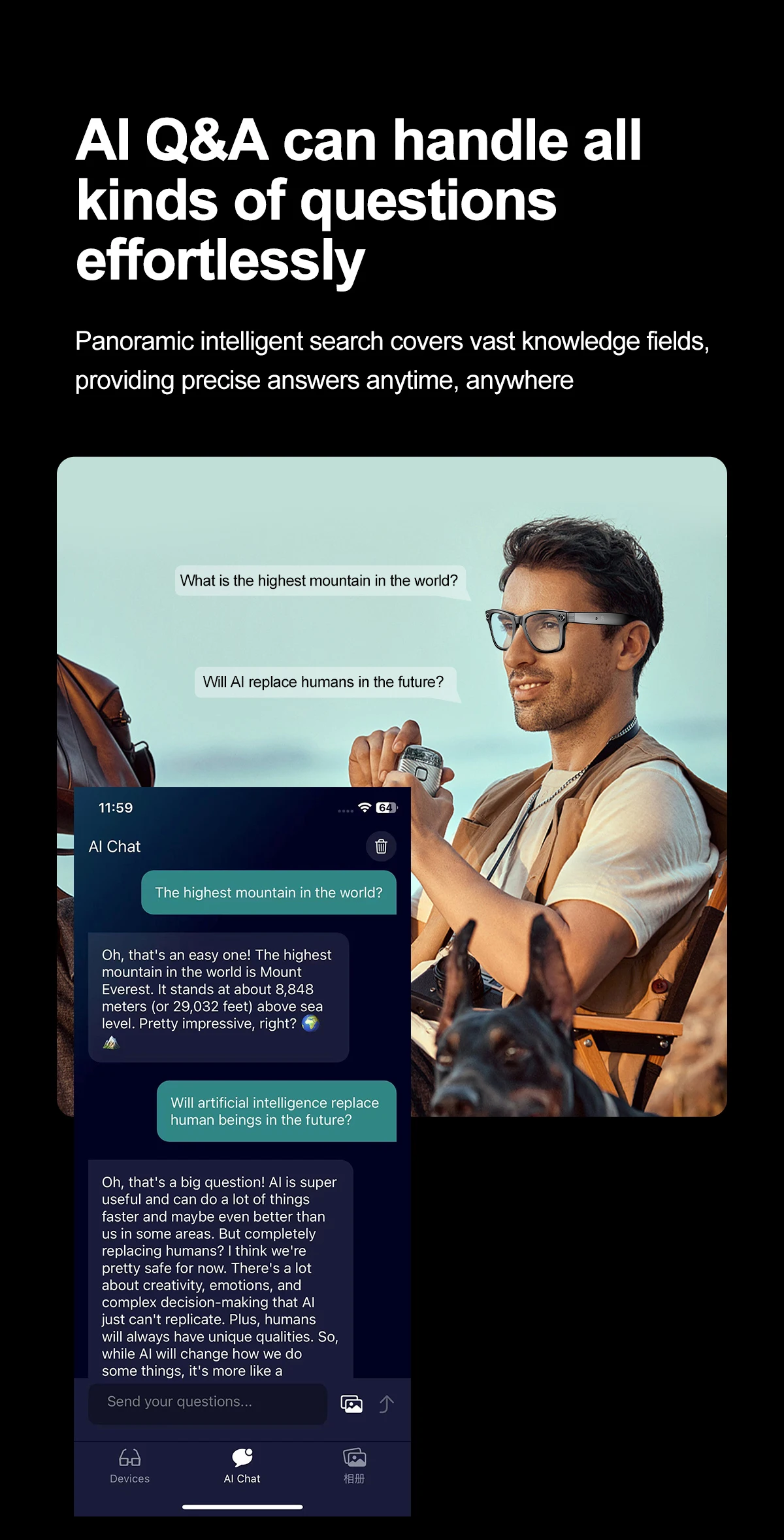 If you are searching for a supplier of a product with perfect quality control and highly competitive prices, which gives you an advantage in expanding your local market, then contact us now!  Competitive suppliers of   W600 Men Smart AI Glasses with HD Camera Record Video Aidio AI Chat Waterproof Men Smart Wearable Headset 2026