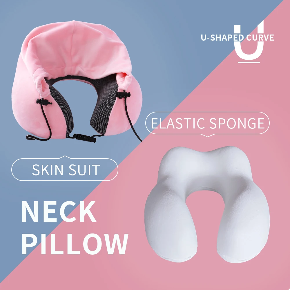 Factory Direct Sales Airline Neck Pillow U Shape Memory Foam Neck