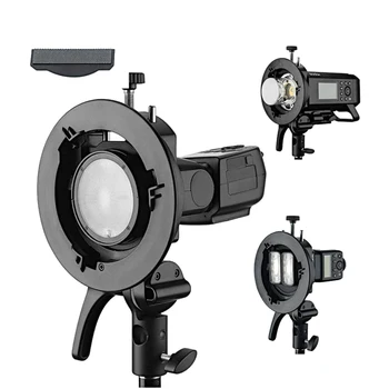 Godox S2 Speedlite S2-Type Camera Flash Bracket Bowens Mount for Godox V1 AD200Pro AD400Pro AD200 V860II TT685 TT600 TT350 detail image