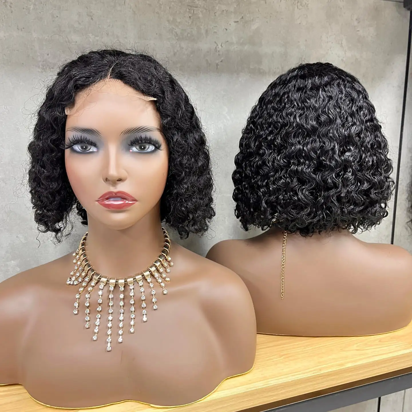 Parrucca Donna Parrucche Dei Capelli Umani Anteriori Del Pizzo Da 30 - Foto 7