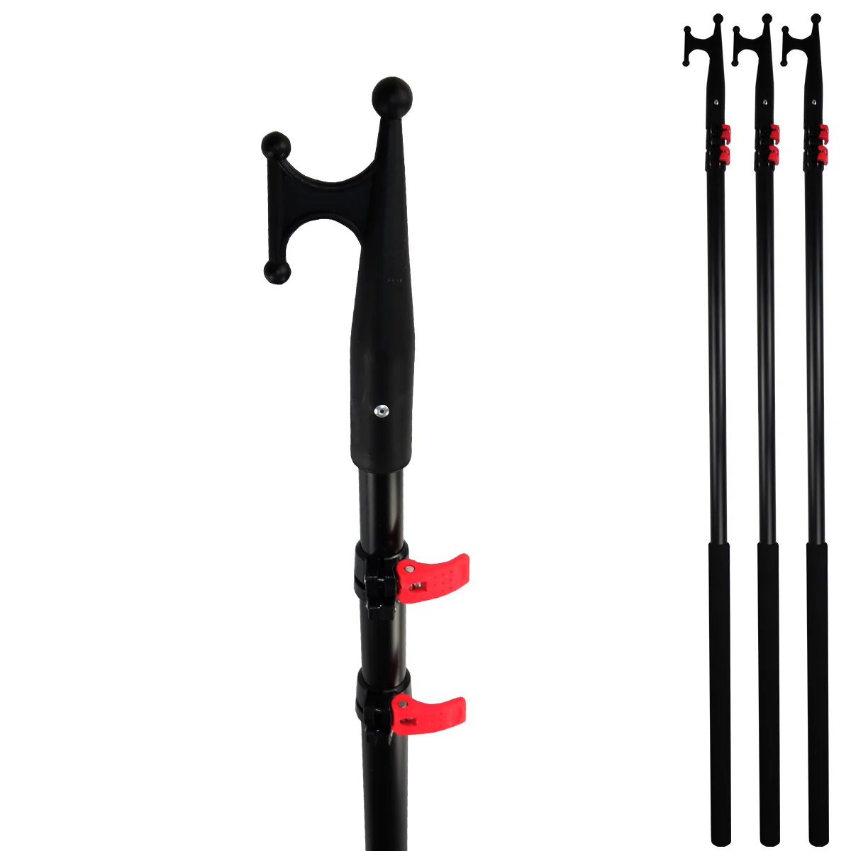 Extentool 12FT boat hook and pole  with heavy duty telescopic pole with hooks