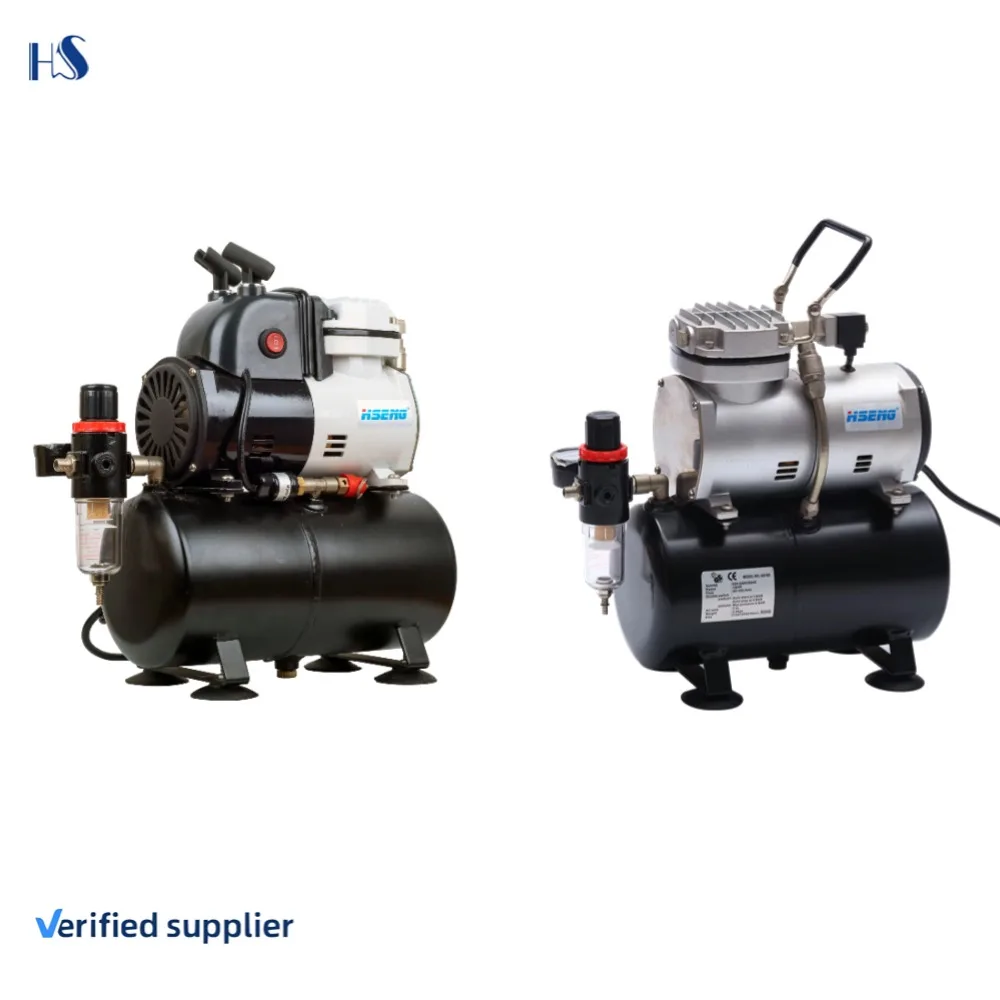 オイルレスミニエアーコンプレッサー AF186オイルレスミニピストンタイプエアブラシエアコンプレッサー