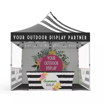 USA trade fair indoor waterproof trade show 40mm tube aluminum folding marquee pop up tent