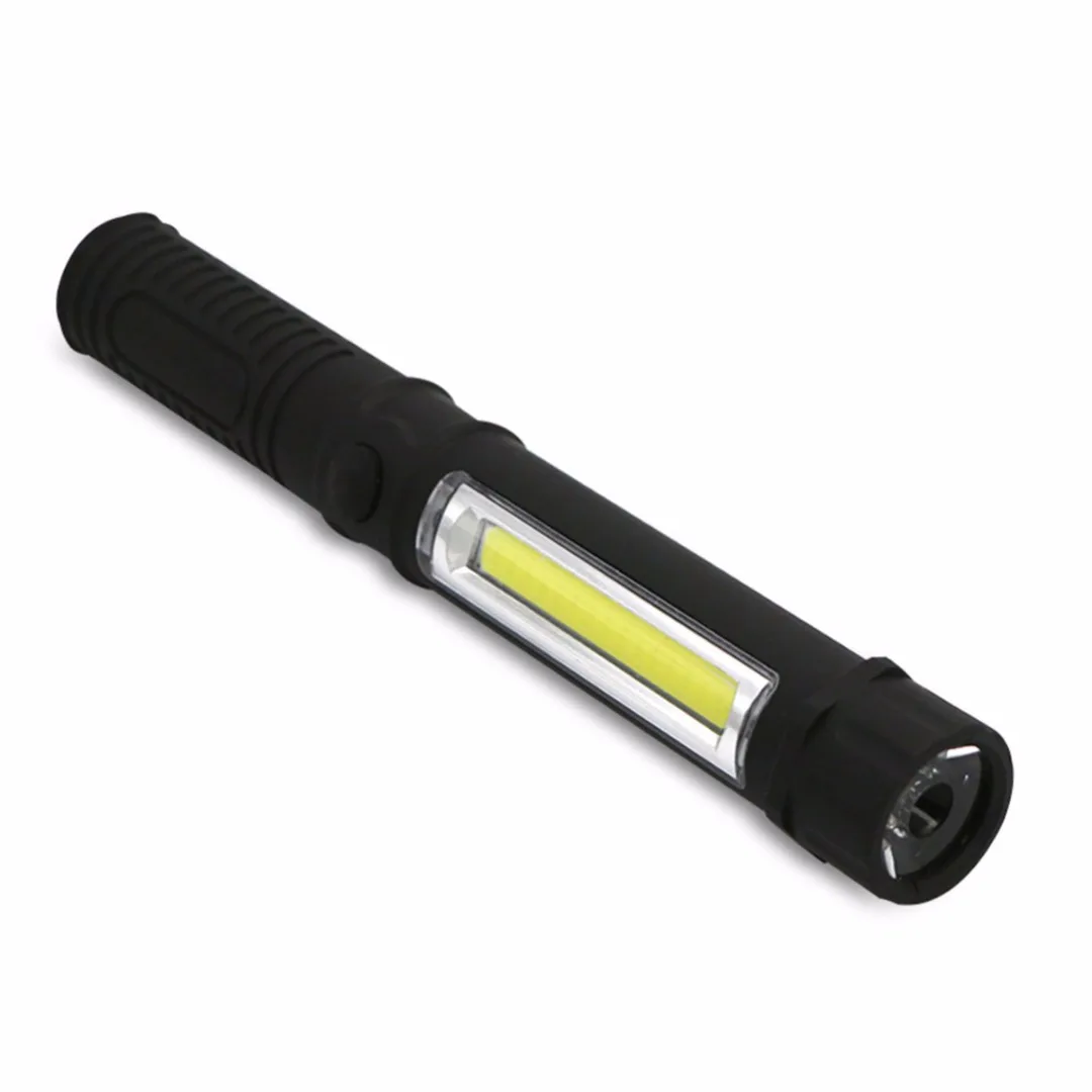 Mini LED COB Pen Clip Light Inspection Lamp Lighting Magnetic Torch Flashli 