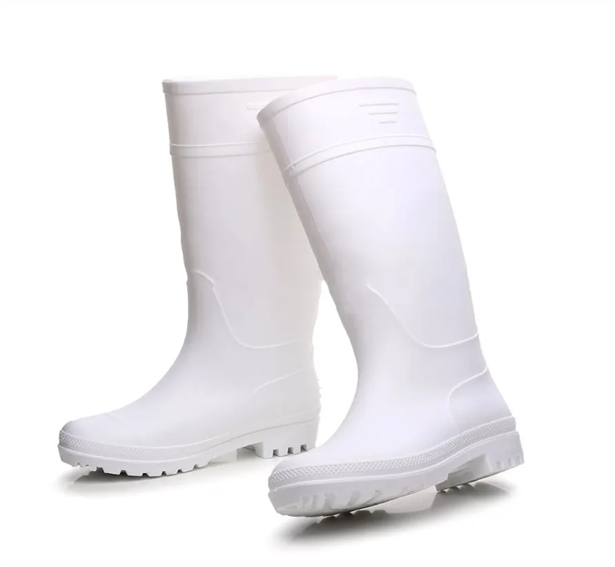 Ce White Rubber Boots Food Industry 