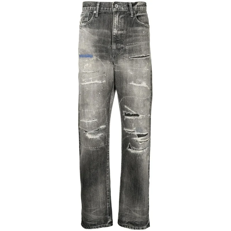 DiZNEW Denim Factory Direct Wholesales Fashion All Over Printing men denim pants jeans factory