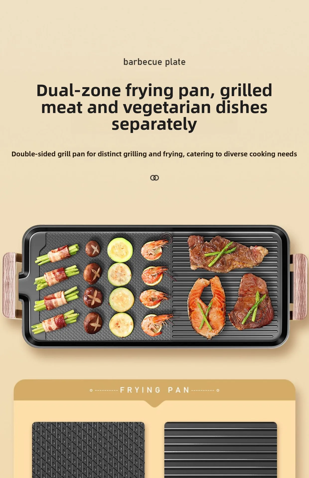 RSC Wholesale Large Smokeless Non-Stick Multi-Functional Electric Grill BBQ Family BBQ Pan 1500W EG015 H7a1257a8c70d44569f81819ad0385a64k