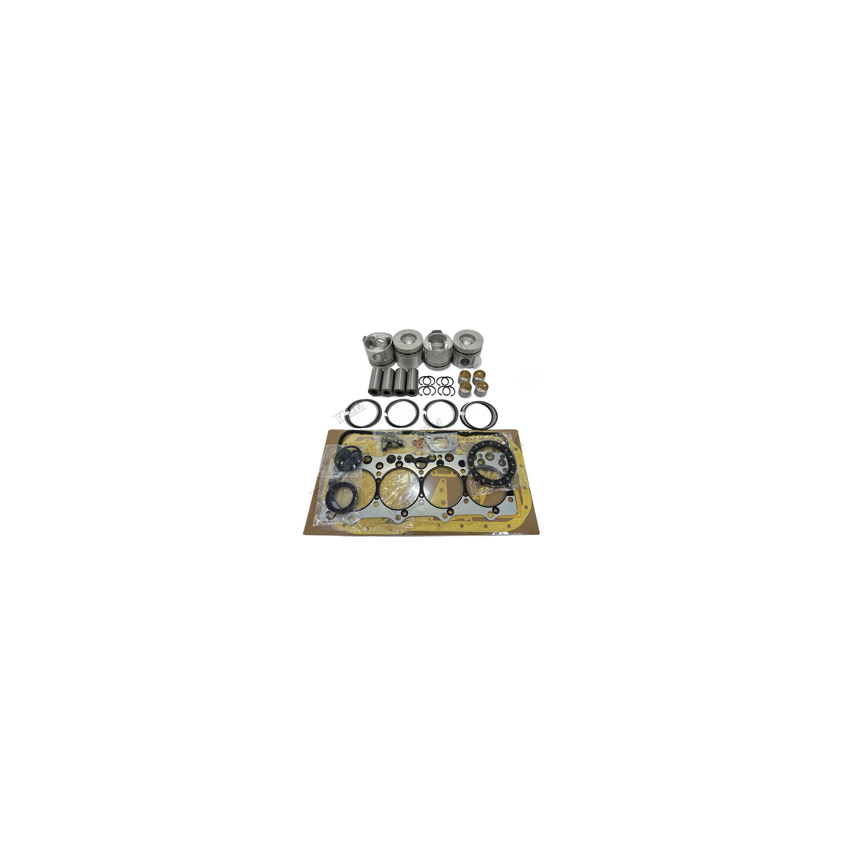 For Isuzu 4BG1 Overhaul Gasket Kit With Cylinder Gaskets Piston Rings High Quality Engine Parts