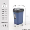 Couvercle pivotant 8L D164 Bleu foncé