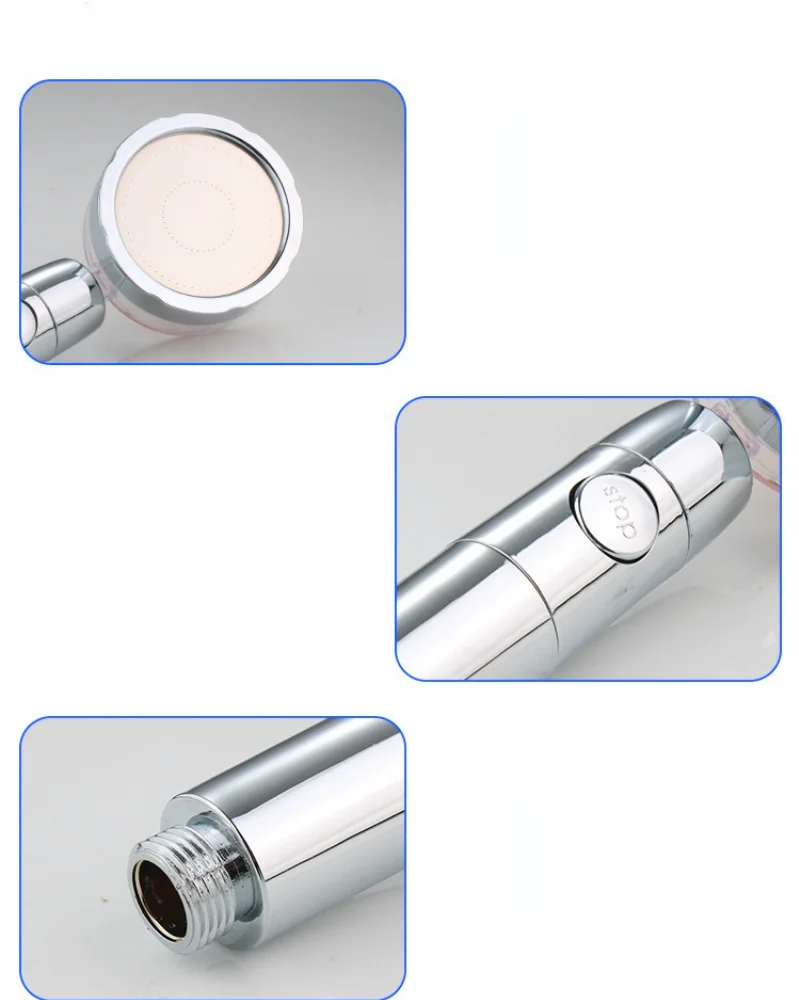 Bathroom Accessories Shower Head Water Saving Flow 360 Rotating Small