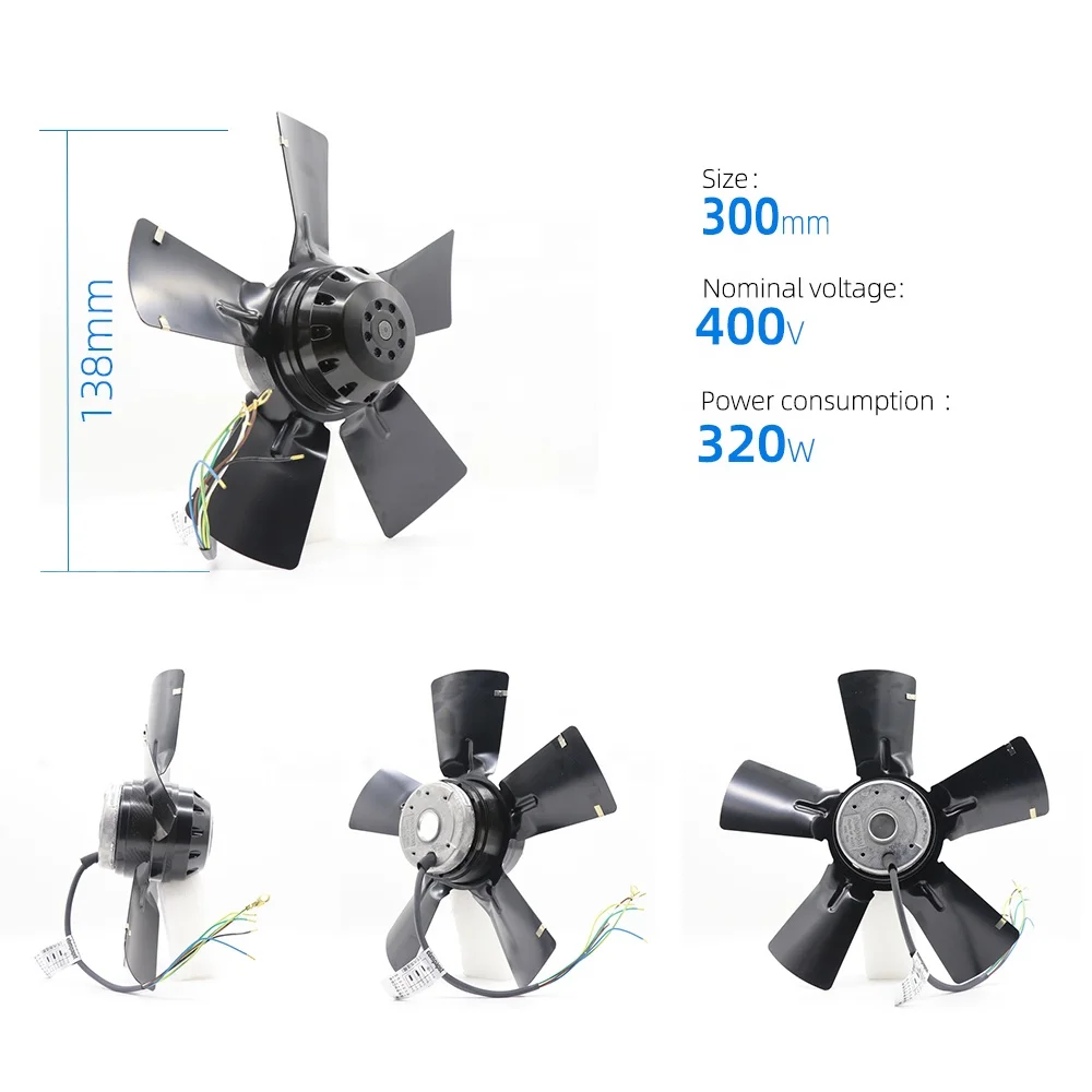ebmpapst A2D300-AD20-49 Axial Cooling Fan - 300mm, 220W, 230V AC