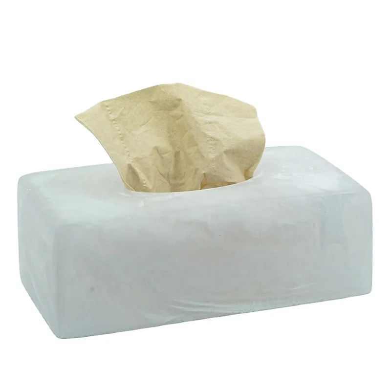 Коробка для салфеток ручной работы из смолы коробка с мраморным узором и водным рисунком украшение