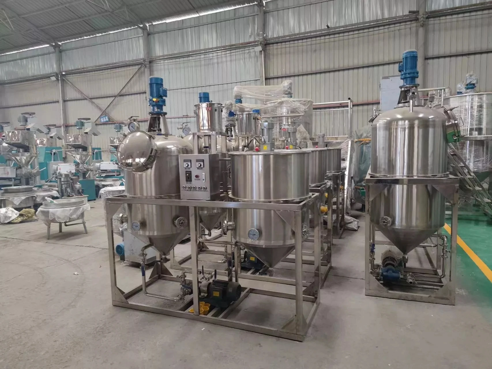 Oil Plant Refinery Edible Peanut Soybean Cooking Oil Refining Machine