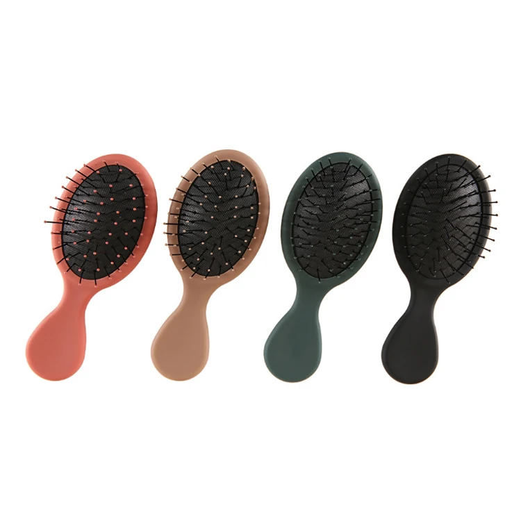 Private Label Soft Portable Cushion Detangling Mini Hair Brush