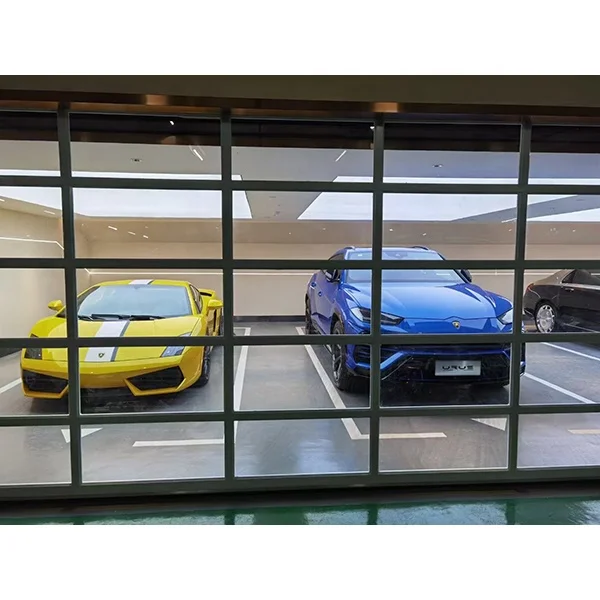 Modern Style Automatic Sectional Glass Garage Door for Home Building