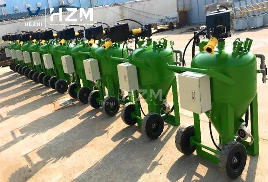 Portable dustless water wet Sand Blasting Machine, Sand Blaster Pot