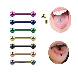 Stainless Steel Tongue Rings  Xinfocus Nipple Piercing Internally Threaded Nipple Ring PVD Plated Body Jewelry for Women Men