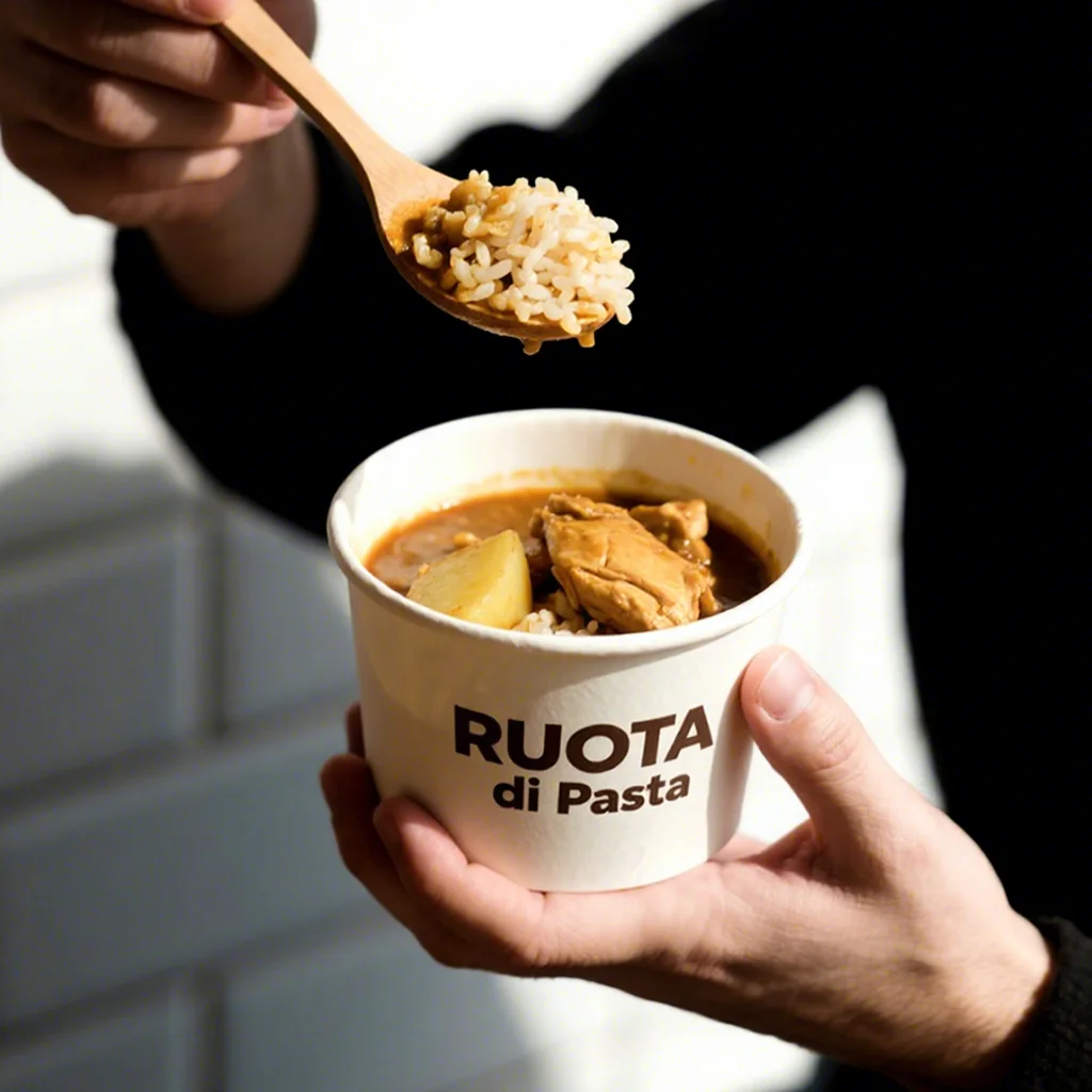 8 oz / 20 oz jednorázové odnášecí obaly na polévku a jídlo s víkem