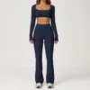 Top+Leggings- Navy Blue