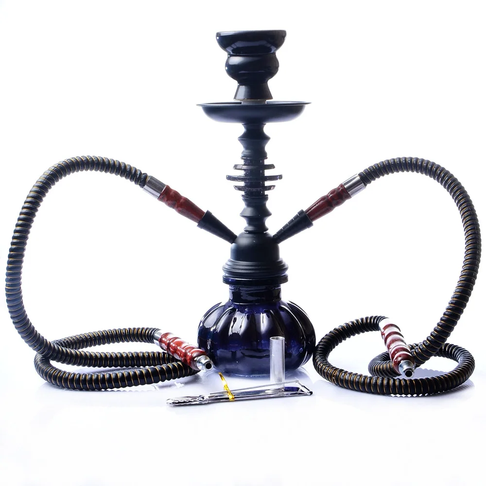 Middle East Hot Sale Large Size Hookah Shisha Manufacturer Glass Metal