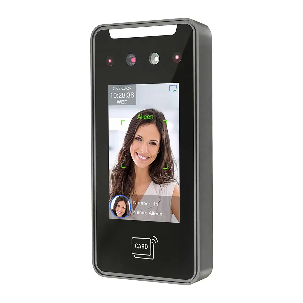 4 Inch Web Cloud Face Recognition Terminal ID Card Wifi Biometric Time Attendance System