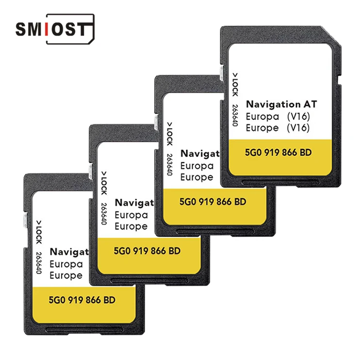 For VW CC POLO  PASSAT GPS Tracking Map Card at Europa 1 V15