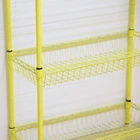 Diy Adjustable Wire Metal Foldable Storage Closet Spray Plastic Fashion Shelf