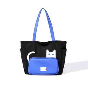 NOXXON Large Tote Bag with Zipper Trendy Eco Friendly Shopping Tote Bag Custom Nylon Tote Bag for College Student