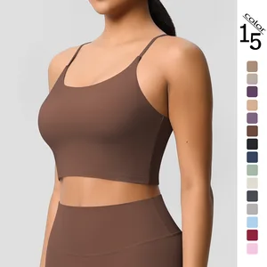 Quick Dry Backless Workout Wholesale Sportswear Corset Fitness Thin Strap Gym Yoga Crops Tops for Women