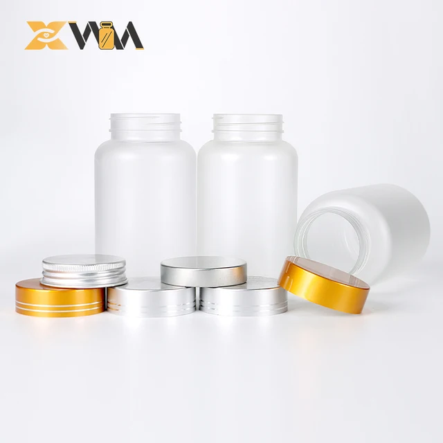 Top Brand Choice Frosted Surface PET Medicine Jar 6.8oz 200ml Matte Texture Frosting Technology Transparent Custom Colors
