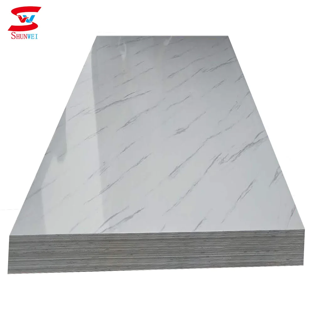 Eco-Friendly PVC Artificial Marble Sheet for Kitchen Backsplashes Heat and Stain Resistant with Custom Cutting Service
