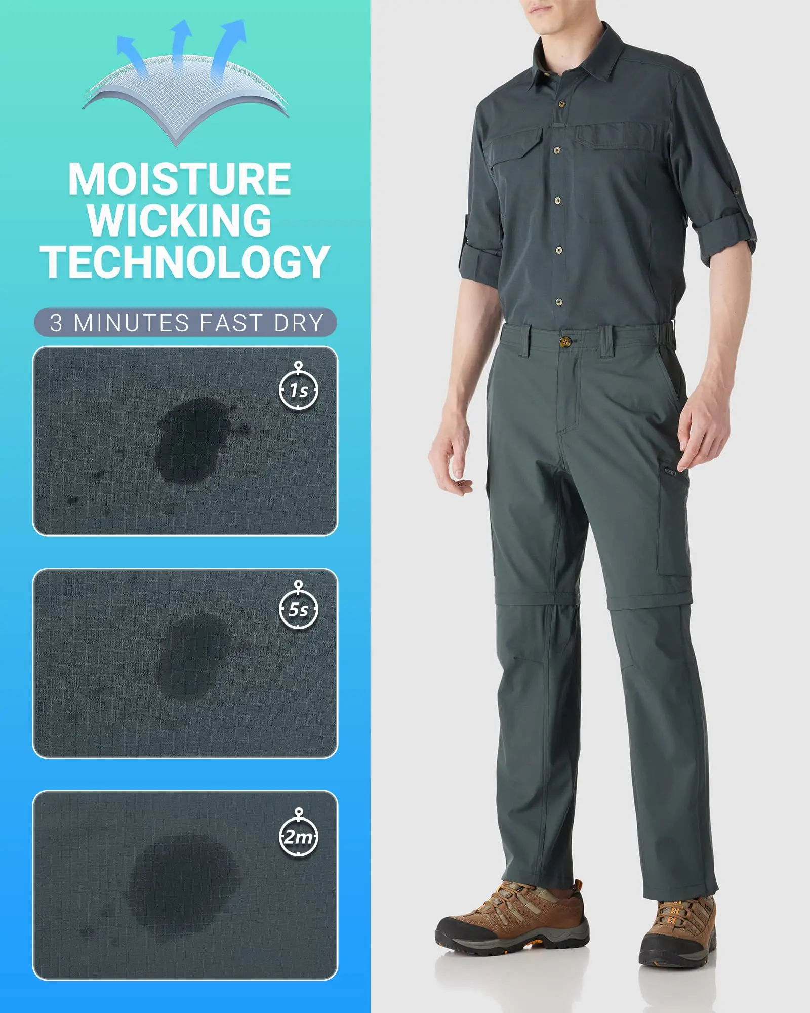 Sun Protection Fashion Long Sleeve Button Down Fishing Shirts Custom