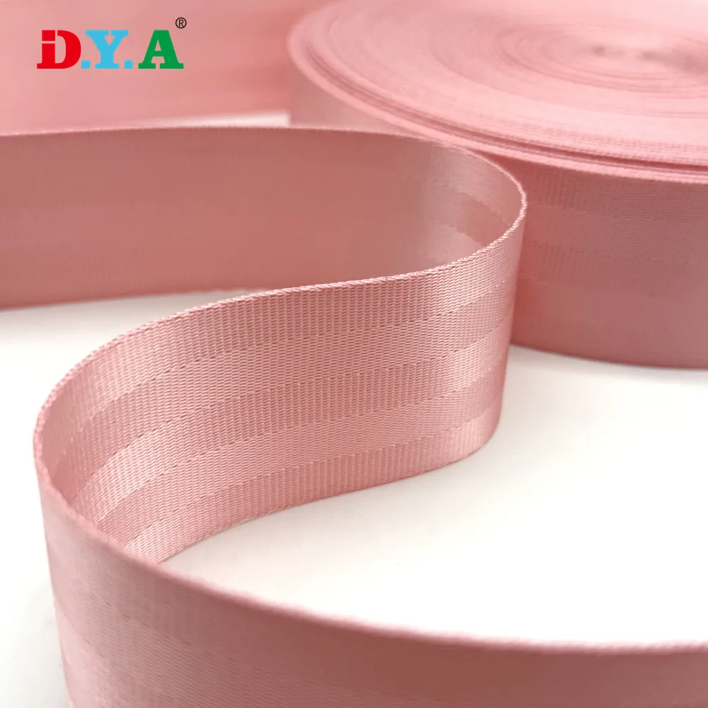 Factory Custom Color Size 47mm Nylon Polyester Car Seat Belt Webbing
