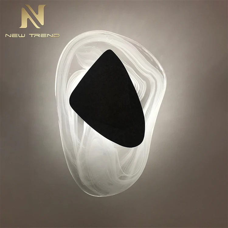 WMU8024 New Product Indoor Corridor Staircase Decoration Art Glass Led Wall Lamp 