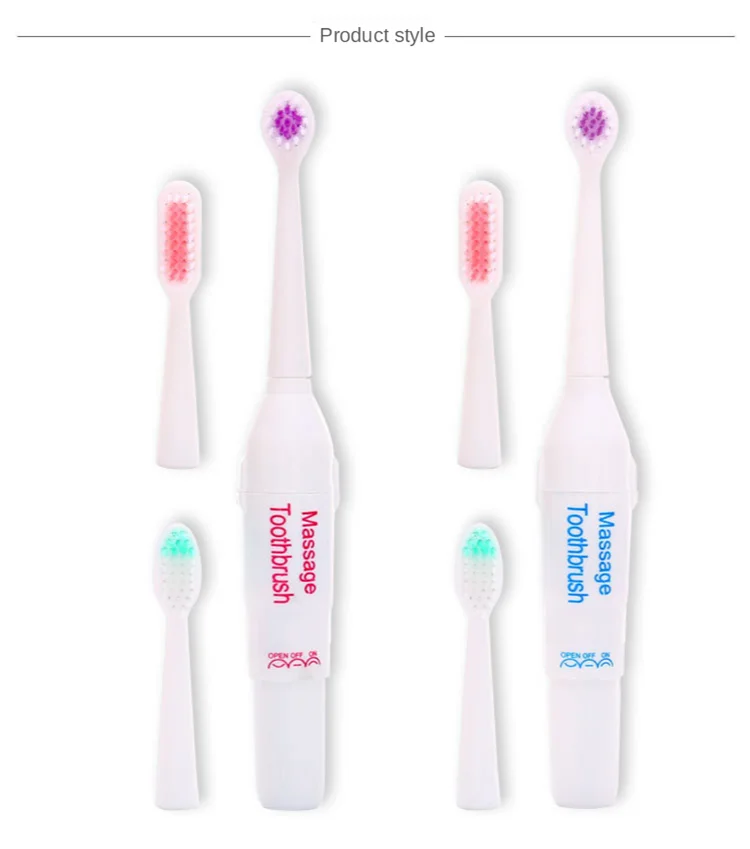 Fashion Electric Toothbrush Adult Timer Brush  Charger Rechargeable Tooth Brushes Replacement