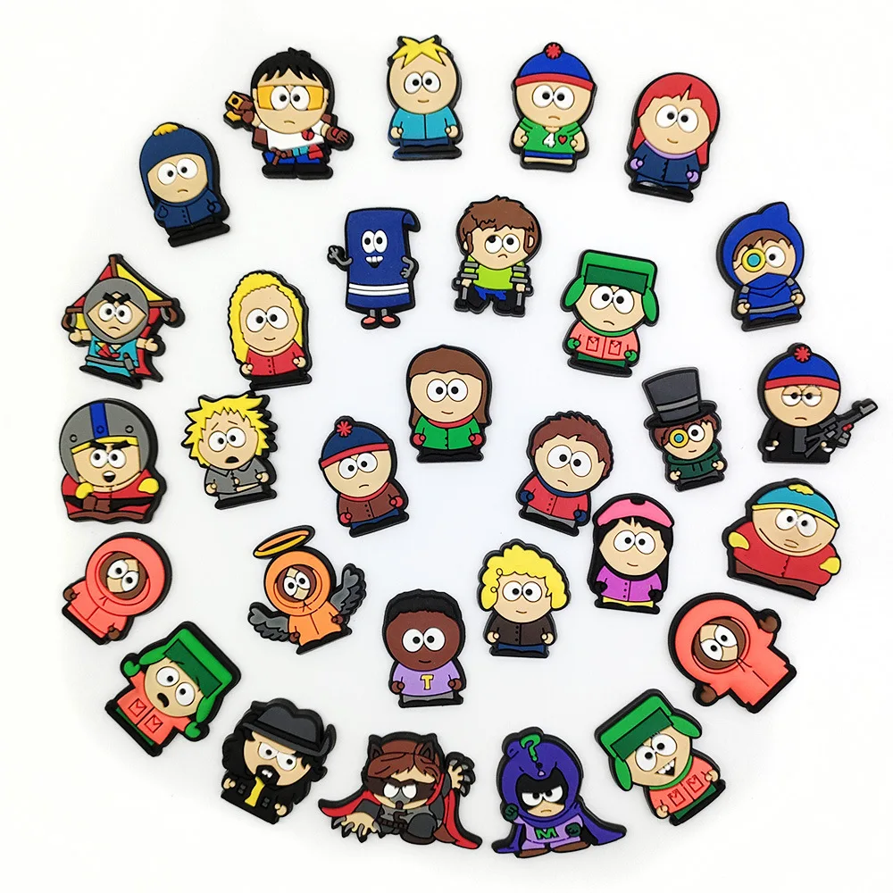 South Park Adventure Time PVC Shoe Charms for Cartoon Shoes, OEM