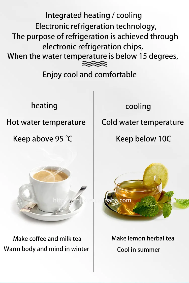 Manufacturer Wholesale Water Dispenser Vertical Household Cold and Hot Ice Refrigeration Barreled Water Office Dormitory