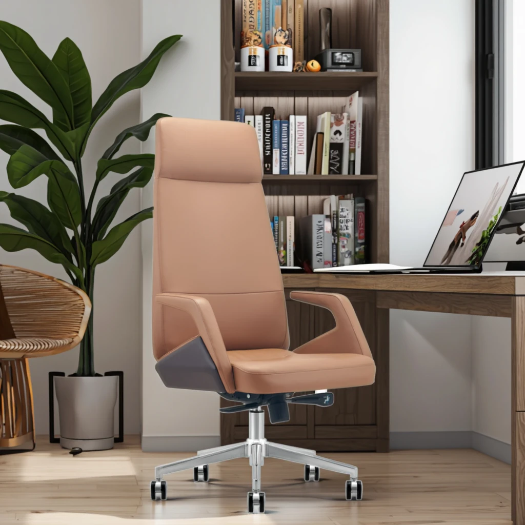 Professional Office Chair Molded Foam Construction Built-in Steel Frame Telescopic Mechanism 3