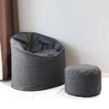 Soft Memory Cotton Large Round Beanbag Cover Living Room Giant Game Bean Bag Sofa Chairs
