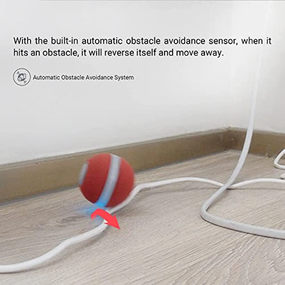 Smart Interactive Cat Automatic Moving Bouncing Rolling Ball for Indoor Kitten Pet Ball with Lights and Bell Pet Toys - Image 3