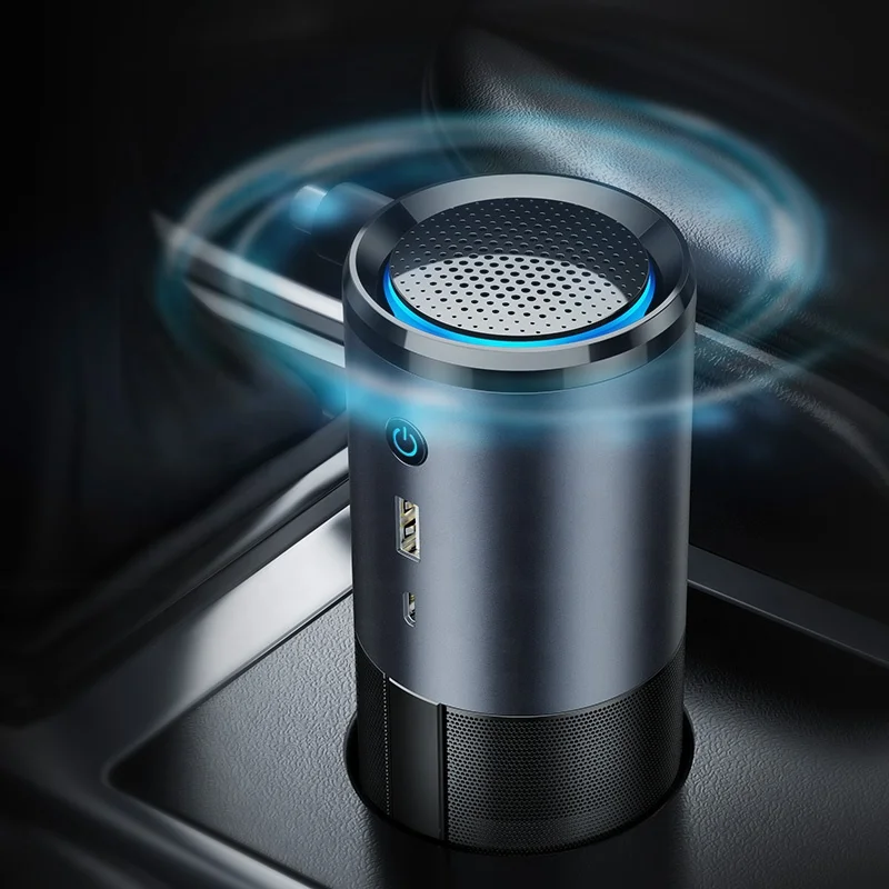 USAMS Custom H13 фильтр USB автомобильные очистители воздуха HEPA фильтр мини настольный UVC легкий очиститель воздуха для автомобиля