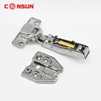 Factories Hydraulic Soft Closing Buffering Full Overlay Cabinet Door Hinge Kitchen Furniture Fittings