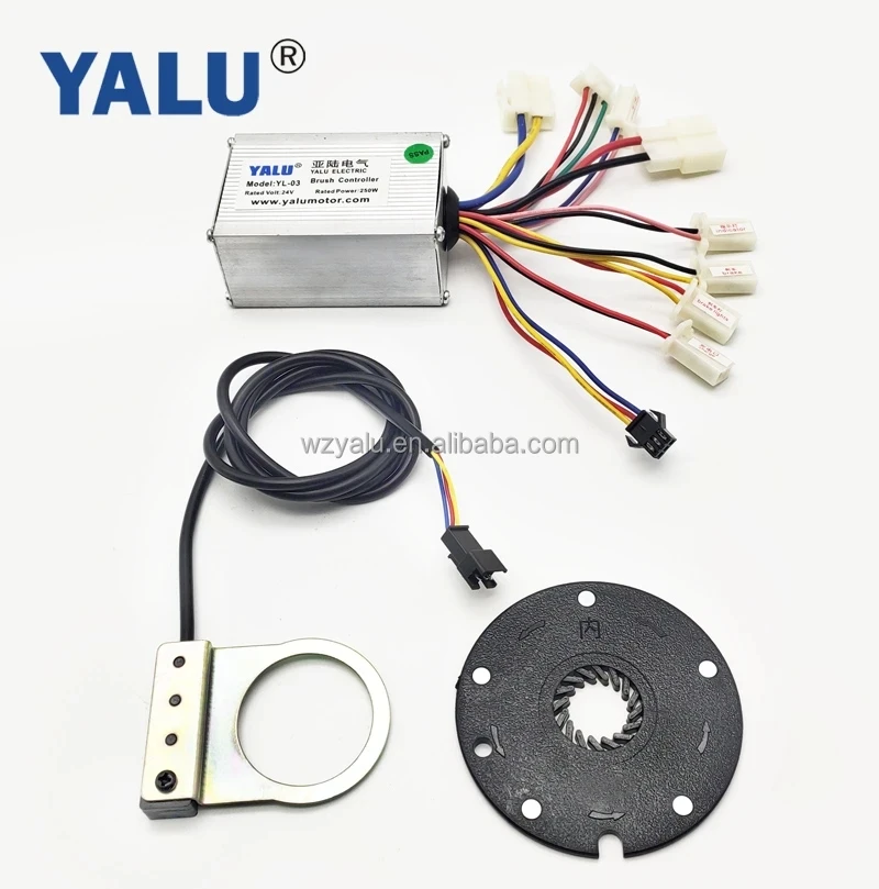 YALU Brush DC Motor Controller 24V to 500W Ebike Speed Control