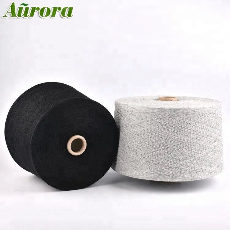 GRS certificate OE NE20S yarn for knitting , regenerated cottob blended yarn for knitting uniform fabric