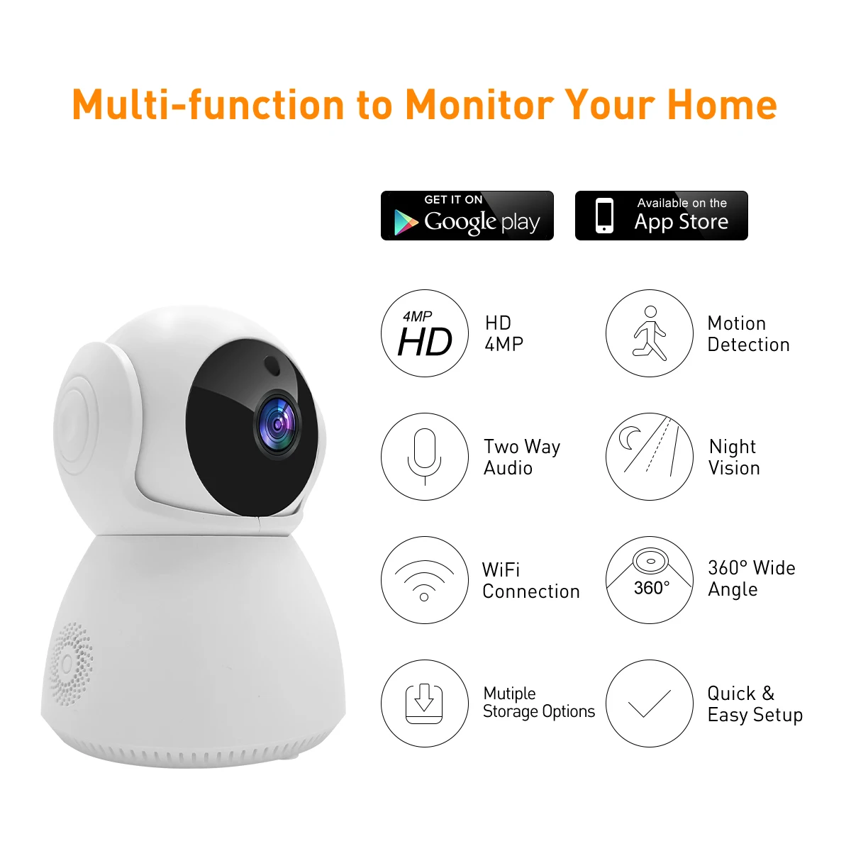 product v380 rp15 wifi lan 4mp indoor security camera hd ptz cctv with night vision alarm storage motion detection tf card  cloud data-62