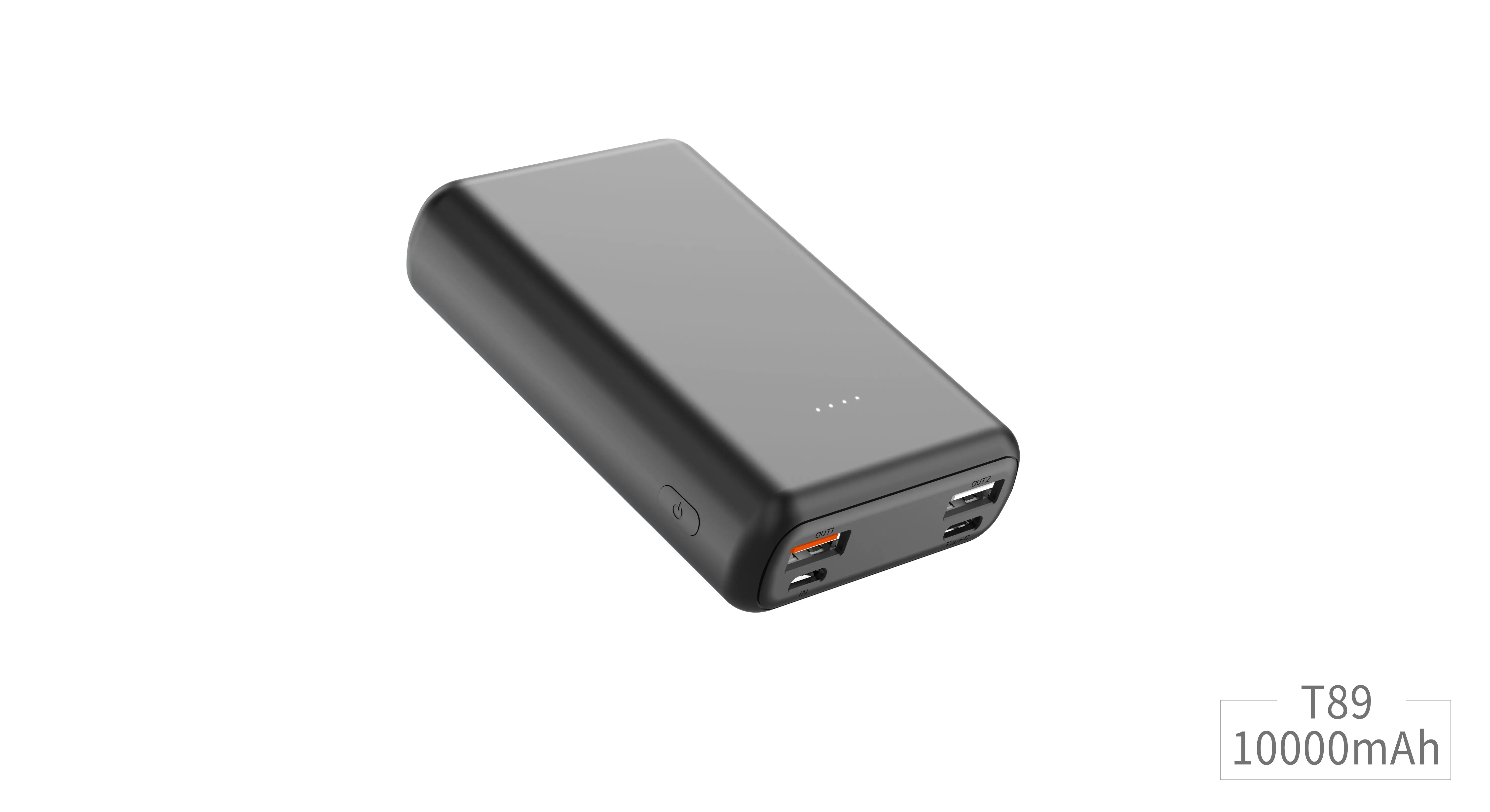 RingTeam 10000mAh High-Capacity Power Banks T89 Fast Charger Portable Mobile Charger Power Bank factory