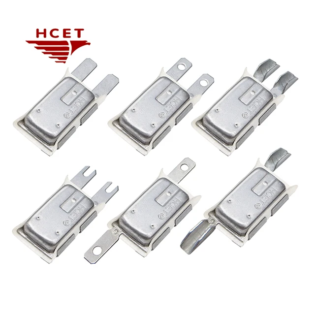 HCET HC01/5AP 6AP Electric Motor Protector Bimetal Thermal Cutoff Switch for Car Regulator Engine Reliability Thermal Metal